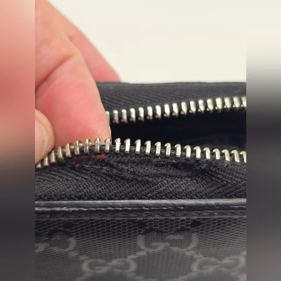 Gucci Guccissima Black GG Logo Coated Canvas Long Wallet - Picture 16 of 16